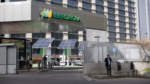 Fachada de la sede de Iberdrola, a 2 de marzo de 2026, en Madrid. Fachada de la sede de Iberdrola, a 2 de marzo de 2026, en Madrid.