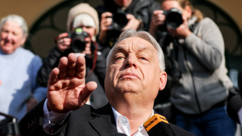 Imagen de archivo de Viktor Orbán, ex primer ministro de Hungría, en una rueda de prensa.