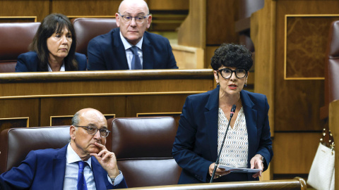 Maribel Vaquero La portavoz del PNV, Maribel Vaquero, durante su intervención, este miércoles, en el Congreso.