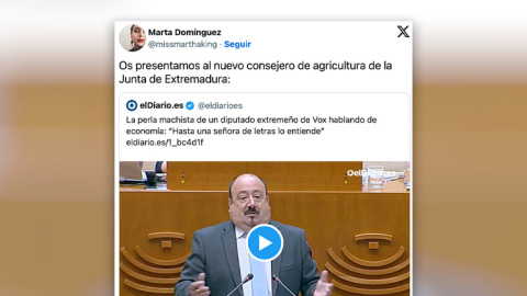 Las redes recuerdan las declaraciones del que será el nuevo consejero de Agricultura de Extremadura.