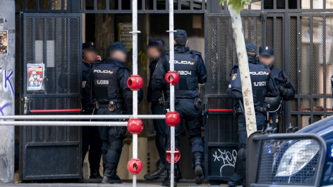 Imagen de archivo de un despliegue policial para un desalojo.