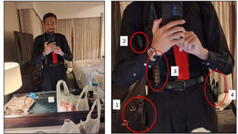 Fotografía cedida por el Tribunal del Distrito de Columbia donde aparece Cole Allen, el hombre acusado de intentar asesinar al presidente de Estados Unidos, Donald Trump.