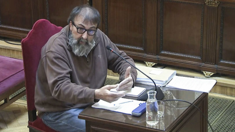 Captura de vídeo de la señal del Tribunal Supremo, de un momento de la declaración de Koldo García.