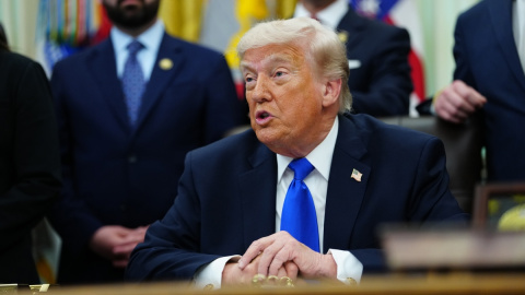 El presidente de Estados Unidos, Donald Trump, en el Despacho Oval de la Casa Blanca.