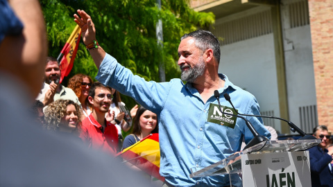 Santiago Abascal, este viernes, en Jaén.