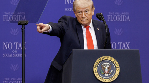Donald Trump, este viernes, en Florida. Donald Trump, este viernes, en Florida.
