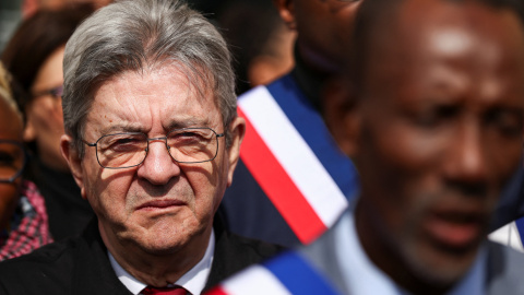 Mélenchon, el pasado 4 de abril en París.