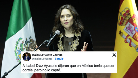 Isabel Díaz Ayuso, este lunes en Ciudad de México. Isabel Díaz Ayuso, este lunes en Ciudad de México.