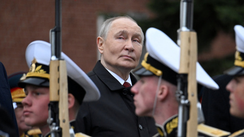 Vladimir Putin celebrando el Día de la Victoria en Moscú.