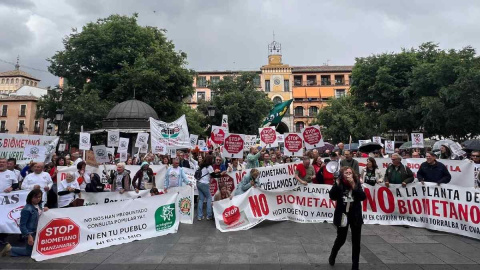 "Ni en tu pueblo, ni en el mío": la protesta regional contra las macroplantas de biometano toma Toledo