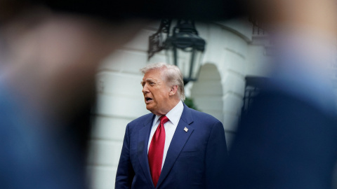 Donald Trump en la Casa Blanca el pasado sábado.