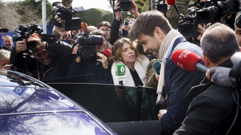 El exfutbolista del FC Barcelona y empresario Gerard Piqué sale tras declarar en el Juzgado de Primera Instancia e Instrucción Número 4 de Majadahonda (España). El exfutbolista del FC Barcelona y empresario Gerard Piqué sale tras declarar en el Juzgado de Primera Instancia e Instrucción Número 4 de Majadahonda (España).