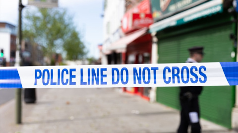 Cinta policial en Londres.