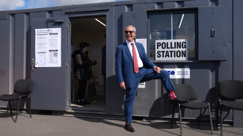 Nigel Farage, el pasado 7 de mayo en un colegio electoral en Essex. Nigel Farage, el pasado 7 de mayo en un colegio electoral en Essex.