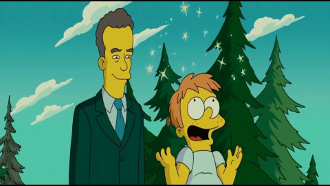 Cameo de Tom Hanks en 'Los Simpson: la película'.