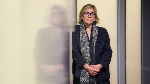 María Eugenia Prendes, fiscal de Sala contra la Violencia sobre la Mujer, en su despacho, en Madrid. María Eugenia Prendes, fiscal de Sala contra la Violencia sobre la Mujer, en su despacho, en Madrid.