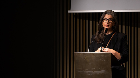 La Relatora especial de las Naciones Unidas sobre los territorios palestinos Francesca Albanese.