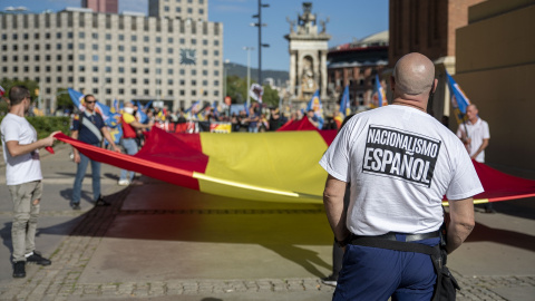 Imagen de archivo de uno de los participantes en una manifestación neonazi.