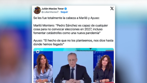 Respuestas a la delirante conversación entre Mariló Montero y Ayuso sobre Sánchez, las elecciones y las pandemias.