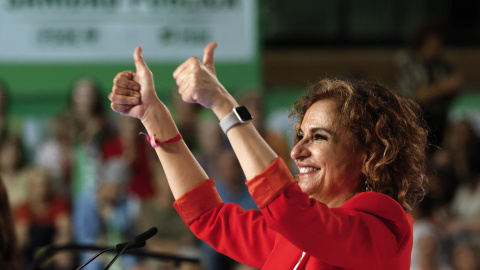 María Jesús Montero, este viernes en Sevilla.
