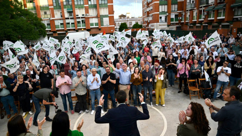 Maíllo, de espaldas, este viernes.