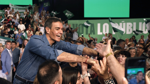 El presidente del Gobierno Pedro Sánchez protagoniza el cierre de campaña electoral que los socialistas en Sevilla.