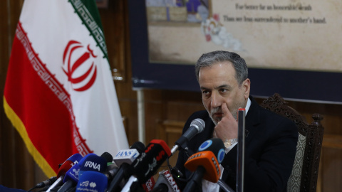El ministro de Asuntos Exteriores de Irán, Abbas Araghchi, en la embajada iraní de Nueva Delhi (India), el 15 de mayo de 2026. El ministro de Asuntos Exteriores de Irán, Abbas Araghchi, en la embajada iraní de Nueva Delhi (India), el 15 de mayo de 2026.