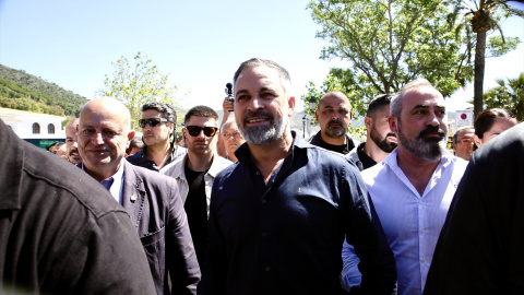 Abascal El presidente de Vox, Santiago Abascal, durante un acto de campaña en Mijas (Málaga), el 13 de mayo de 2026.
