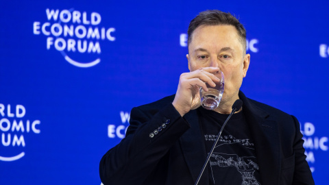 Elon Musk durante la Reunión Anual del Foro Económico Mundial en Davos, el pasado mes de enero. Elon Musk durante la Reunión Anual del Foro Económico Mundial en Davos, el pasado mes de enero.
