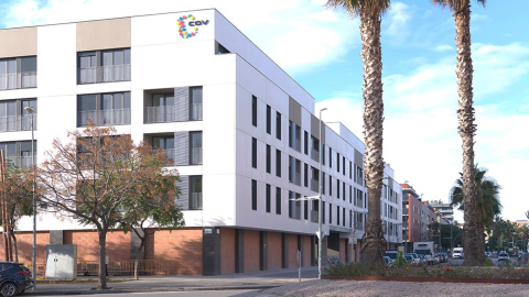 El bloc de 101 habitatges que va inaugurar al gener la Cooperativa Obrera de Viviendas (COV) al Prat de Llobregat. 31/01/2026 El bloc de 101 habitatges que va inaugurar al gener la Cooperativa Obrera de Viviendas (COV) al Prat de Llobregat.