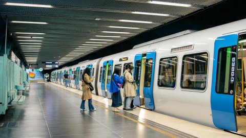 Viajando en metro