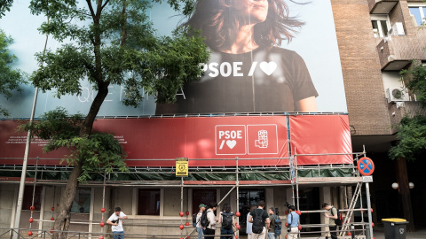 Fachada de la sede nacional del PSOE en Ferraz, a 27 de mayo de 2026, en Madrid Fachada de la sede nacional del PSOE en Ferraz, a 27 de mayo de 2026, en Madrid