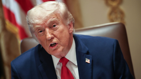 El presidente de los Estados Unidos, Donald J. Trump, habla durante una reunión El presidente de los Estados Unidos, Donald J. Trump, habla durante una reunión
