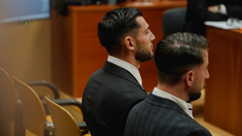 El futbolista Rafa Mir en la Audiencia Provincial de València El futbolista Rafa Mir en la Audiencia Provincial de València.
