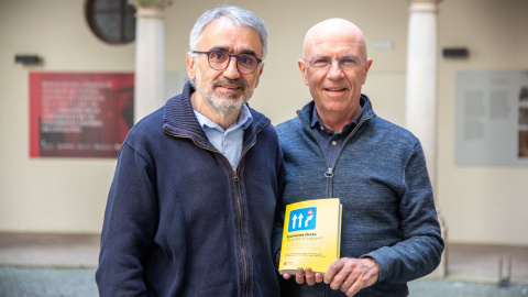 Joan Albert Vicens i Jordi Corominas, autors d''Extrema dreta. Què ens hi juguem?'. 05/2026 Joan Albert Vicens i Jordi Corominas, autors d''Extrema dreta. Què ens hi juguem?'.