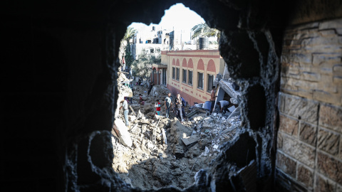 Los escombros de un edificio en la ciudad palestina de Deir al-Balah, a 29 de mayo de 2026. Los escombros de un edificio en la ciudad palestina de Deir al-Balah, a 29 de mayo de 2026.