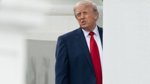 Trump 02 EFE El presidente Donald Trump en el pórtico norte de la Casa Blanca en Washington D. C., el 25 de mayo de 2026.