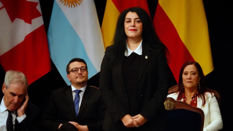 Marjane Satrapi al recibir el premio Princesa de Asturias de Comunicación y Humanidades 2024. Marjane Satrapi al recibir el premio Princesa de Asturias de Comunicación y Humanidades 2024.