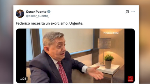 Óscar Puente comenta las palabras de Federico Jiménez Losantos sobre el papa.
