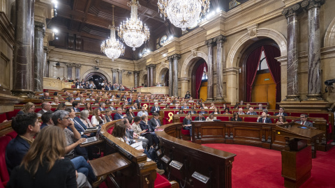 Diputados durante una sesión de control al Govern, en el Parlament de Catalunya, el pasado 20 de mayo de 2026.