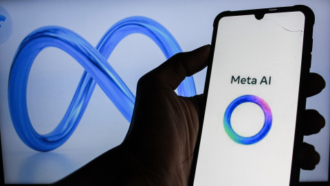 Logo del 'chatbot' que Meta ha integrado en la aplicación de Whatsapp.