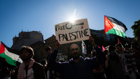 Manifestación propalestina en Barcelona. Manifestación propalestina en Barcelona.