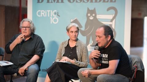 Joan Tardà, Ada Colau i David Fernández a l'acte de Crític 'Com ho fem per guanyar a l'extrema dreta dins i fora de les institucions?' Joan Tardà, Ada Colau i David Fernández a l'acte de Crític 'Com ho fem per guanyar a l'extrema dreta dins i fora de les institucions?'