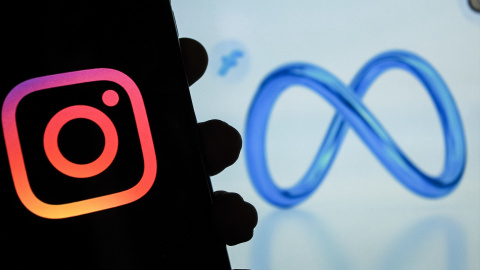 El logo de Instagram y el de Meta. El logo de Instagram y el de Meta.