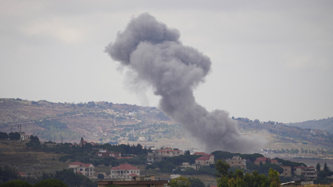 Imagen de Nabatieh (Líbano), tras el ataque israelí, este domingo.