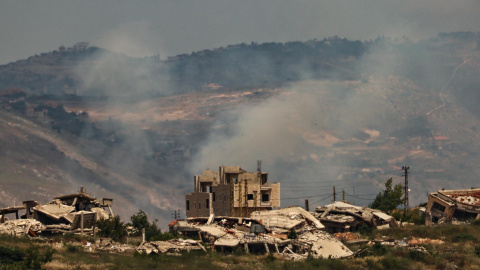Humo tras un ataque israelí en el sur del Líbano el pasado domingo. Humo tras un ataque israelí en el sur del Líbano el pasado domingo.