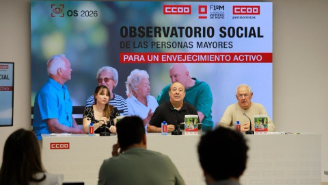 Rueda de prensa de la presentación del informe del Observatorio Social de las personas mayores.