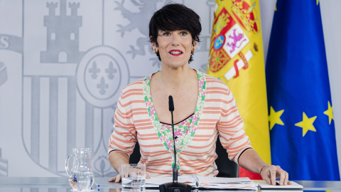 La ministra Portavoz, Elma Saiz, durante la rueda de prensa posterior al Consejo de Ministros, a 16 de junio de 2026 La ministra Portavoz, Elma Saiz, durante la rueda de prensa posterior al Consejo de Ministros, a 16 de junio de 2026