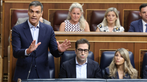 El presidente del Gobierno, Pedro Sánchez, interviene durante una sesión de control al Gobierno, en el Congreso de los Diputados, a 17 de junio de 2026 El presidente del Gobierno, Pedro Sánchez, interviene durante una sesión de control al Gobierno, en el Congreso de los Diputados, a 17 de junio de 2026