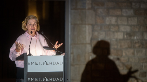 Pilar Rahola, en un acto en Barcelona en febrero de este año. Pilar Rahola, en un acto en Barcelona en febrero de este año.